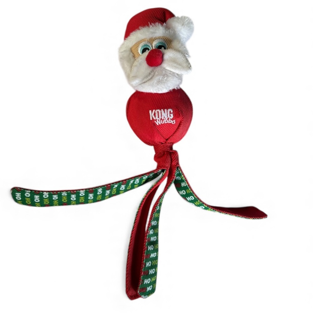 New Kong Santa Dog Toy throw tug fetch